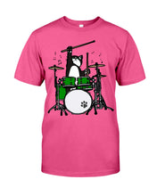 Load image into Gallery viewer, Funny Cat Playing Drums Great Gift For Cat Lovers Guys Tee