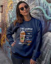Load image into Gallery viewer, The Quarantine Time With Yarn And Coffee Gift For Women Sweatshirt