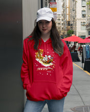 Load image into Gallery viewer, Baseball Xmas Sleigh Loading Gift For Baseball Lovers Hoodie