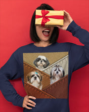Load image into Gallery viewer, Three Cute Shih Tzu In Bag Gift For Dog Lovers Unisex Long Sleeve