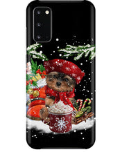 Load image into Gallery viewer, Yorkshire Terrier Loves Drinking Hot Latte Gift For Dog Lovers Phone case