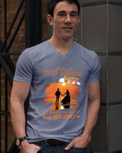 Load image into Gallery viewer, Behind Every Gorgeous Wife Is A Husband Who Believes In Her First Trending Guys V-Neck