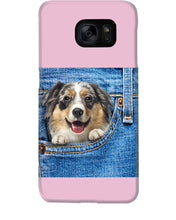 Load image into Gallery viewer, Australian Shepherd In Denim Pocket Gift For Dog Lovers Phone case
