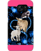 Load image into Gallery viewer, Lovely Phone Case Twinkling Blue Heart Gift For Goat Lovers Phone case