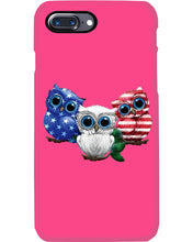 Load image into Gallery viewer, Lovely Phone Case Three Owl With US Flag Gift For Owl Lovers Phone case