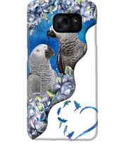 Load image into Gallery viewer, Magical Gray Couple African Parrot Gift For Bird Lovers Phone case