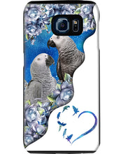 Load image into Gallery viewer, Magical Gray Couple African Parrot Gift For Bird Lovers Phone case