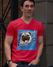 Load image into Gallery viewer, baby Pug In Denim Pocket Gift For Dog Lovers Guys V-Neck