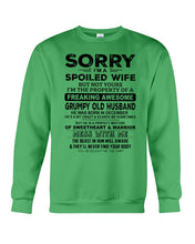 Load image into Gallery viewer, Spoiled Wife Of December Freaking Awesome Grumpy Old Husband For Birthday Gift Sweatshirt
