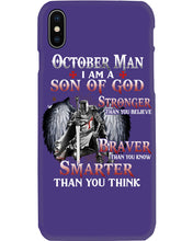 Load image into Gallery viewer, October Man Son Of God Birthday Meaningful Gift For Men Phone case