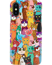 Load image into Gallery viewer, Colorful Cartoon Cat Face Gift For Cat Lovers Phone case
