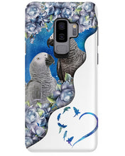 Load image into Gallery viewer, Magical Gray Couple African Parrot Gift For Bird Lovers Phone case