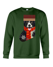 Load image into Gallery viewer, Santa Border Collie In Stock Gift For Dog Lovers Sweatshirt