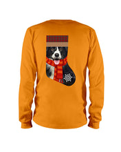 Load image into Gallery viewer, Santa Border Collie In Stock Gift For Dog Lovers Unisex Long Sleeve