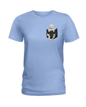 Load image into Gallery viewer, Cat In Your Front Pocket Great Gift For Cat Lovers Ladies Tee