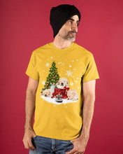 Load image into Gallery viewer, Funny Golden Retrievers Sleep In Red Boots Gift For Dog Lovers Guys Tee