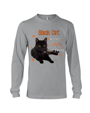 Load image into Gallery viewer, Black Cat Kisses Fix Everything Gift For Cat Lovers Unisex Long Sleeve