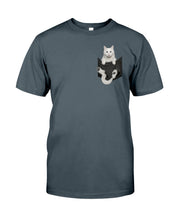 Load image into Gallery viewer, Cat In Your Front Pocket Great Gift For Cat Lovers Guys Tee