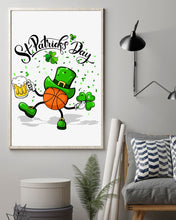 Load image into Gallery viewer, Basketball Saint Patrick's Day Gift For Basketball Lovers Vertical Poster