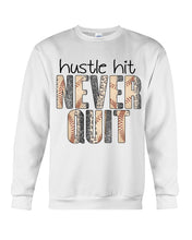 Load image into Gallery viewer, Baseball Hustle Hit Never Quit Gift For Lovers Sweatshirt