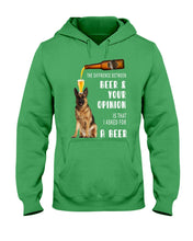 Load image into Gallery viewer, German Shepherd Beer And Your Opinion Gift For Dog Lovers Hoodie