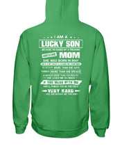 Load image into Gallery viewer, Gift For Lucky Son May Mom Loves Me So Much Hoodie