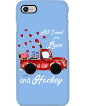 Load image into Gallery viewer, All I Need Are Love And Hockey Gift For Hockey Players Phone case