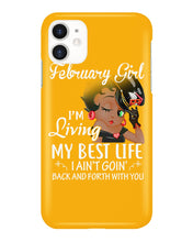 Load image into Gallery viewer, Betty Boop February Girl Living My Best Life Birthday Meaningful Gift Phone case
