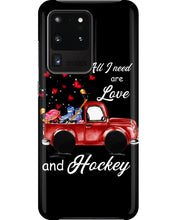 Load image into Gallery viewer, All I Need Are Love And Hockey Gift For Hockey Players Phone case