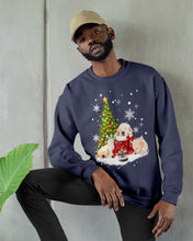 Load image into Gallery viewer, Funny Golden Retrievers Sleep In Red Boots Gift For Dog Lovers Sweatshirt
