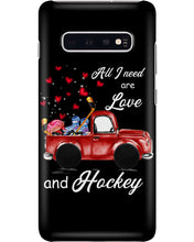Load image into Gallery viewer, All I Need Are Love And Hockey Gift For Hockey Players Phone case