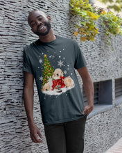 Load image into Gallery viewer, Funny Golden Retrievers Sleep In Red Boots Gift For Dog Lovers Guys Tee