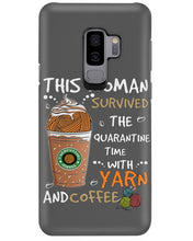 Load image into Gallery viewer, The Quarantine Time With Yarn And Coffee Gift For Women Phone case