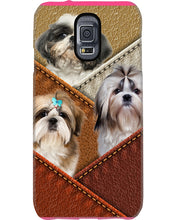 Load image into Gallery viewer, Three Cute Shih Tzu In Bag Gift For Dog Lovers Phone case