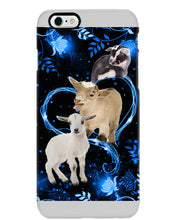Load image into Gallery viewer, Lovely Phone Case Twinkling Blue Heart Gift For Goat Lovers Phone case