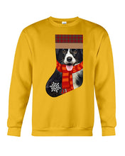 Load image into Gallery viewer, Santa Border Collie In Stock Gift For Dog Lovers Sweatshirt