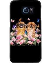 Load image into Gallery viewer, Pekingese With Peonies Gift For Dog Lovers Phone case