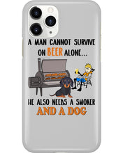 Load image into Gallery viewer, A Man Loves Beer And Dachshund Gift For Dog Lovers Phone case