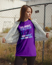 Load image into Gallery viewer, I Do Need All These Horses Dogs And Cats Guys Tee