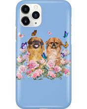 Load image into Gallery viewer, Pekingese With Peonies Gift For Dog Lovers Phone case