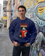 Load image into Gallery viewer, Santa Border Collie In Stock Gift For Dog Lovers Sweatshirt