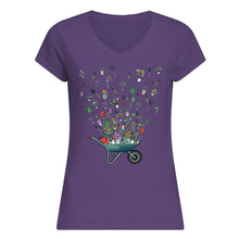 Load image into Gallery viewer, Garden Flying Unique Design Great Gift For Garden Lovers Ladies V-Neck