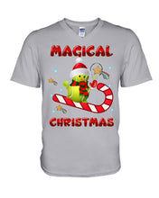 Load image into Gallery viewer, Tennis Players Magical Christmas Snowman Gift For Women Guys V-Neck