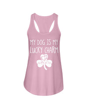Load image into Gallery viewer, My Dog Is My Lucky Charm Trending Gift For Dog Lovers Ladies Flowy Tank
