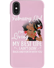 Load image into Gallery viewer, Betty Boop February Girl Living My Best Life Birthday Meaningful Gift Phone case