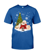 Load image into Gallery viewer, Funny Golden Retrievers Sleep In Red Boots Gift For Dog Lovers Guys Tee