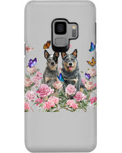 Load image into Gallery viewer, Australian Cattle Dog Butterflies Peony Gift For Dog Lovers Phone case