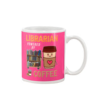 Load image into Gallery viewer, Librarian Powered By Coffee Custom Design For Book Lovers Mug