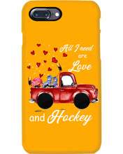 Load image into Gallery viewer, All I Need Are Love And Hockey Gift For Hockey Players Phone case