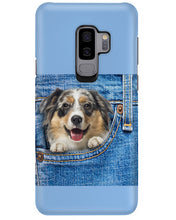 Load image into Gallery viewer, Australian Shepherd In Denim Pocket Gift For Dog Lovers Phone case